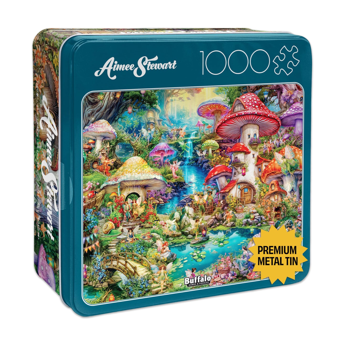 Buffalo Games - Merry Mushroom Village Picnic - 1000 Piece Jigsaw Puzzle