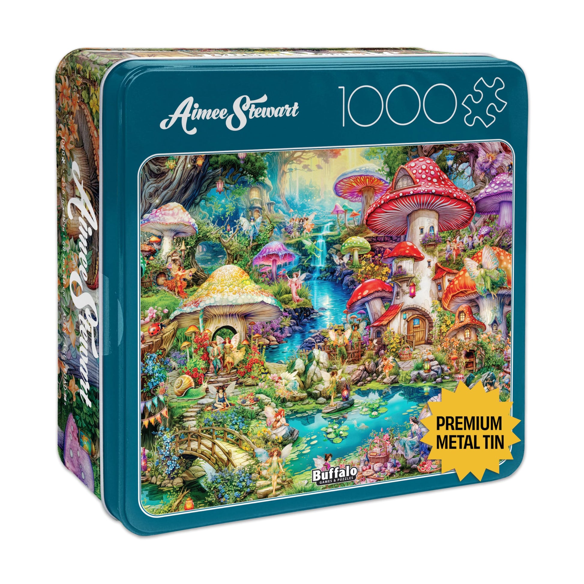 Buffalo Games - Merry Mushroom Village Picnic - 1000 Piece Jigsaw Puzzle