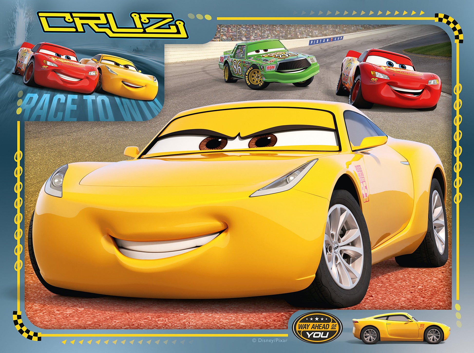 Ravensburger Disney Pixar Cars 4 in Box (12, 16, 20, 24 Pieces) Jigsaw Puzzles for Kids Age 3 Years Up
