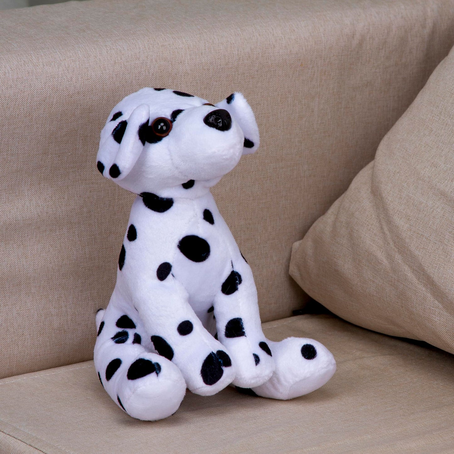 Plushland Pawpal Paw Pal Stuffed Animal Teddy Bear Toys Puppy Dog 8", Birthday Holiday Halloween Christmas Bone Best Friend (Dalmatian)