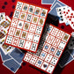 Brybelly Poker Keno Game Set with Cards and Chips - Adult Family Casino Board Game Night Gift Includes Deck of Playing Cards, 12 Boards, 200 Bingo
