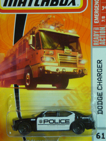Matchbox Emergency Response Dodge Charger Police Hummelstown Black and White 61