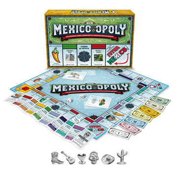 Late for The Sky Mexico-Opoly Spanish-Language Board Game - Family Strategy for 2-6 Players, Ages 8+, Mexico Culture Theme with Paper Money, Tokens