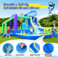 Leistooyfan 10-in-1 Shark Inflatable Bounce House for Kids with 450W Blower