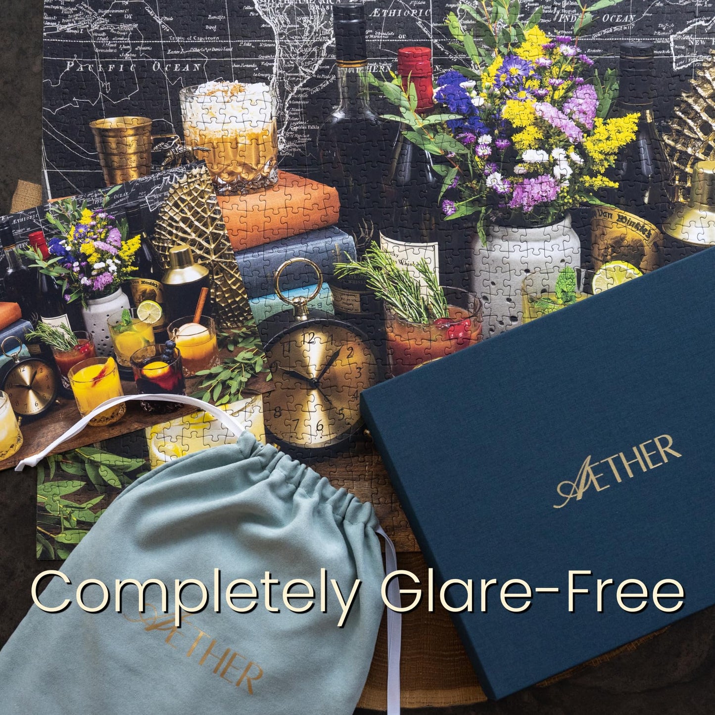 Aether Puzzles - Aged to Perfection: The Art of Bourbon Puzzle Part 2, Premium 1000 Piece Jigsaw Puzzle for Adults, Glare-Free, Soft-Touch Puzzles