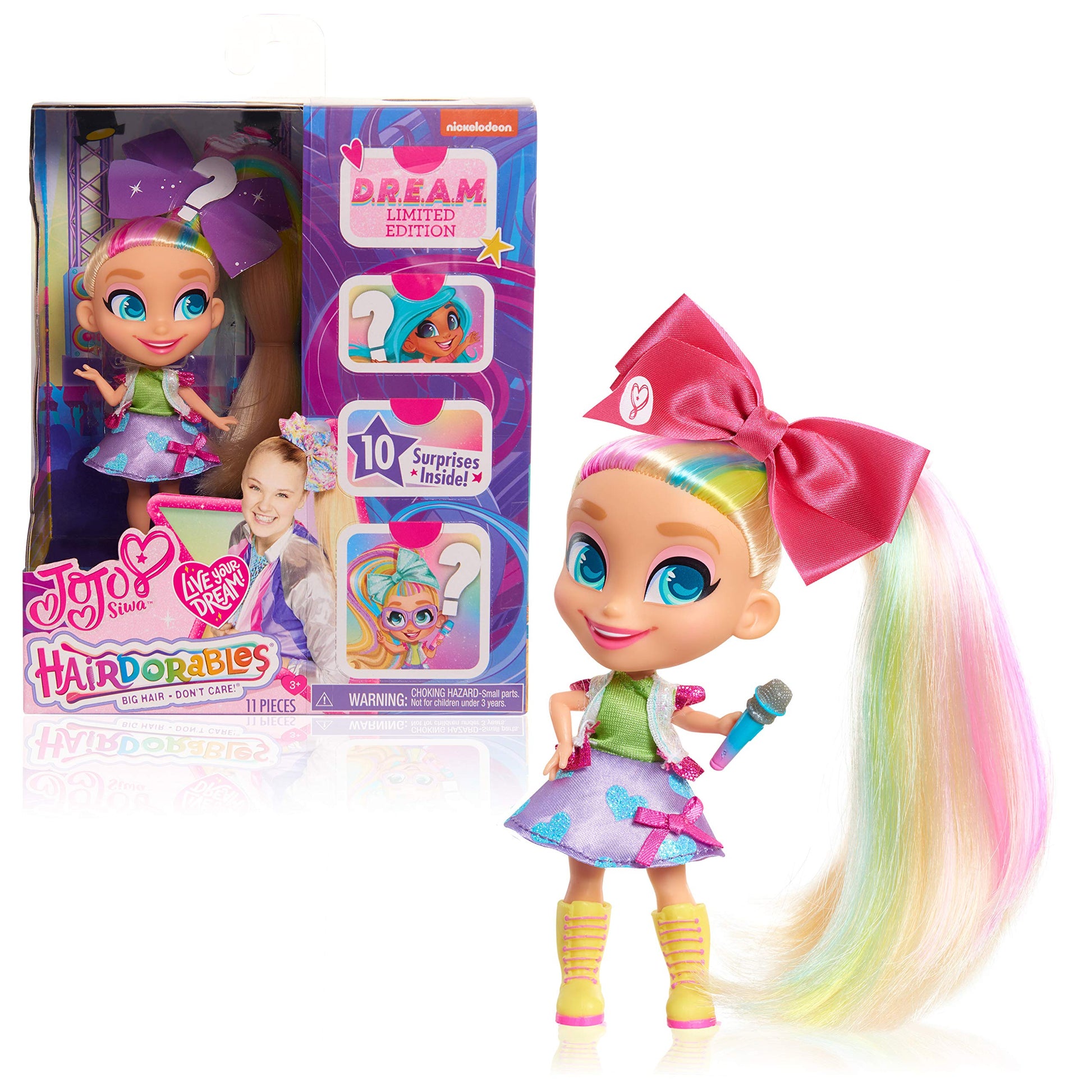 Jojo Loves Hairdorables - D.R.E.A.M. Limited Edition Doll, Hairdorables JoJo Doll Style A