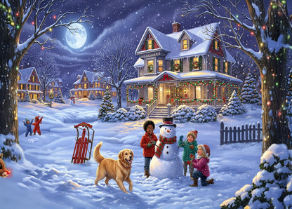 The Stillroom | Snowflakes & Sled Tracks - 1000 Piece Jigsaw Puzzle (Matte)