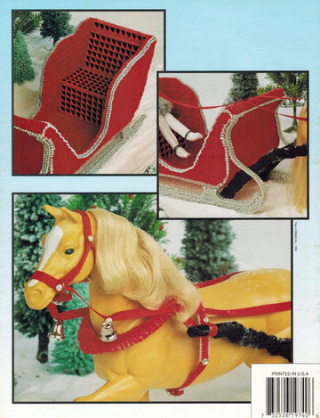 Plastic Canvas Fashion Doll Sleigh Ride pamphlet