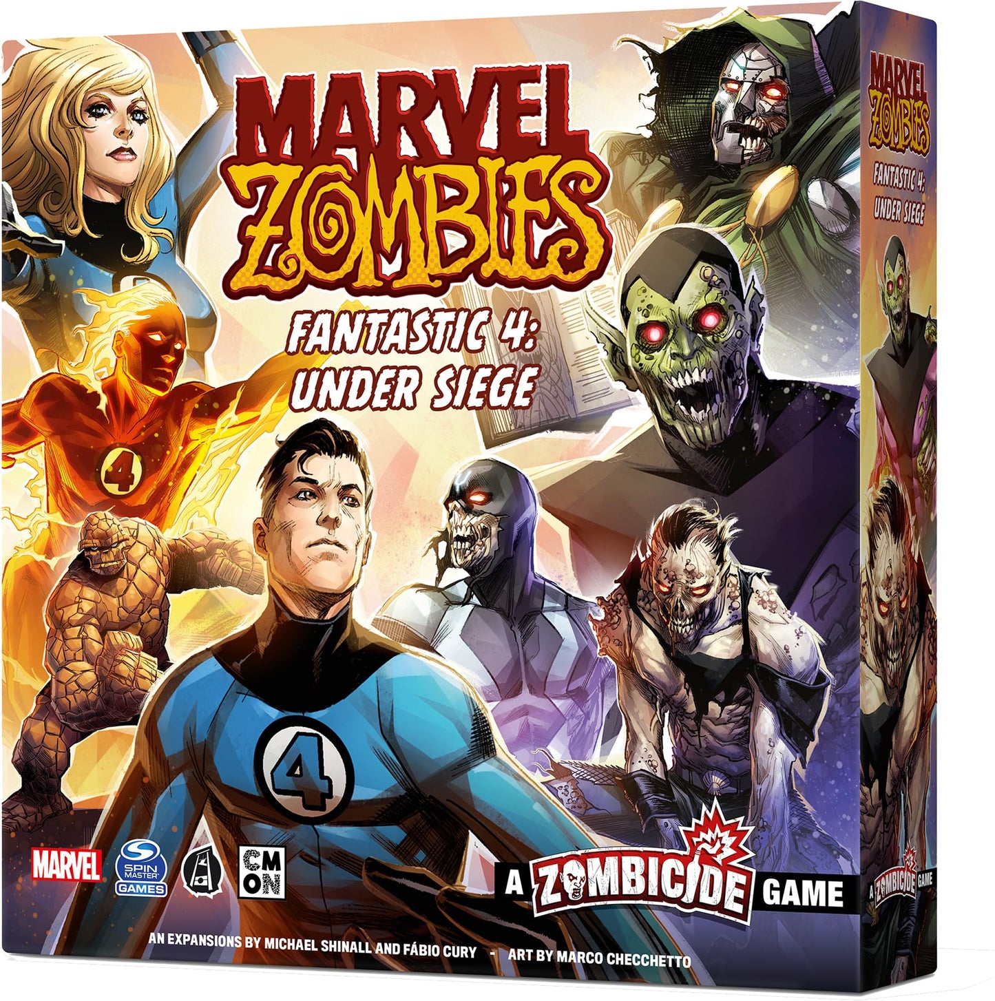 Marvel Zombies: A Zombicide Game - Fantastic 4: Under Siege - Defend or Corrupt Marvel's First Family in the Apocalypse! Cooperative Strategy Game