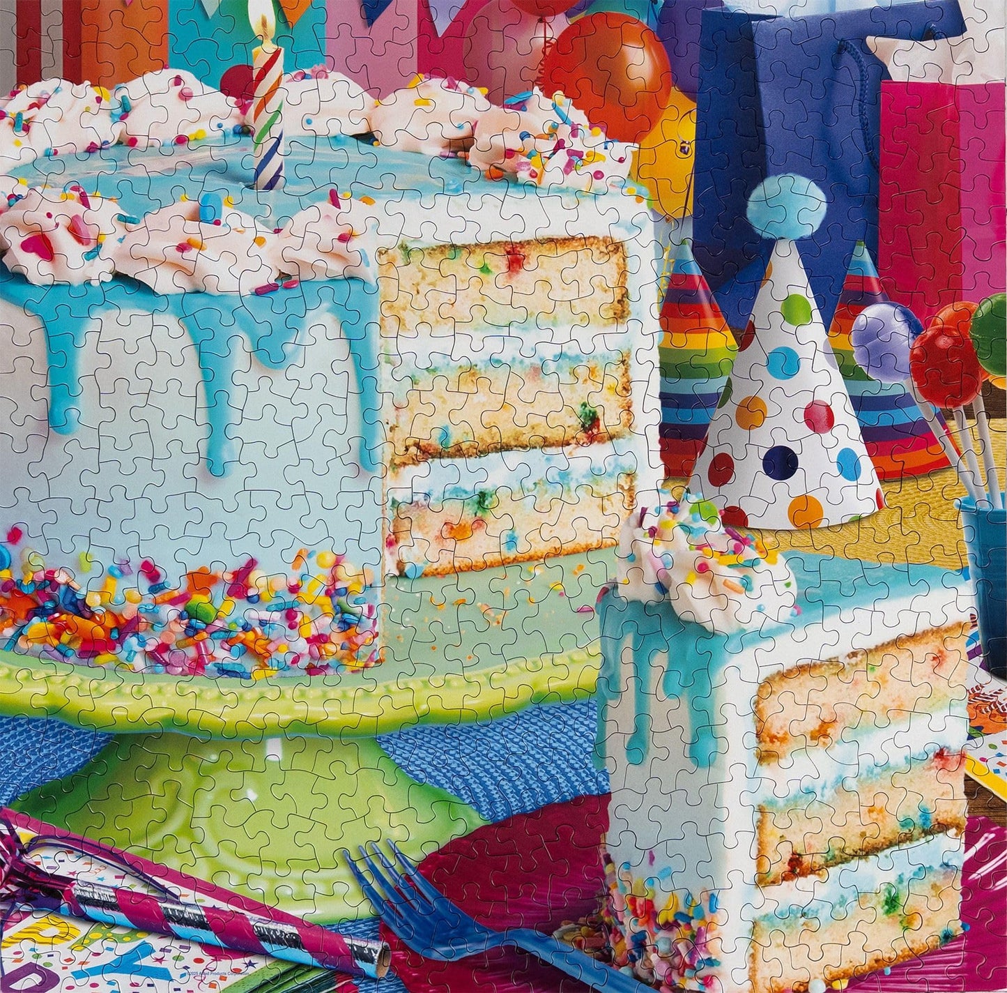 Springbok Birthday Cake 500 Piece Jigsaw Puzzle for Adults