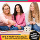 University Games | Bunco Party in a Box Game, for Ladies Night with The Girls, Complete with Fuzzy Die! for 2 to 12 Players Ages 8 and Up, White
