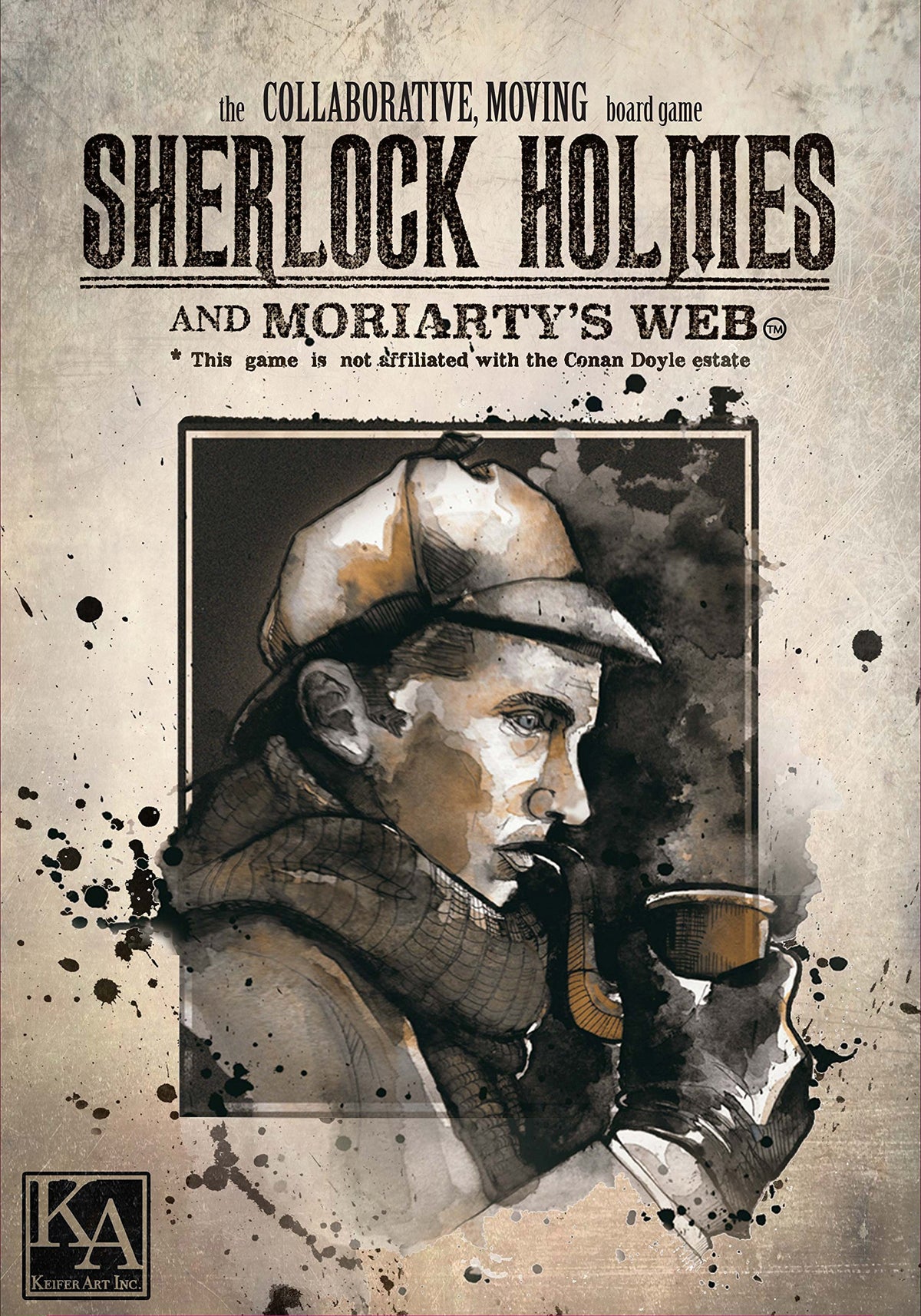 Keifer Art Sherlock Holmes and Moriarty's Web