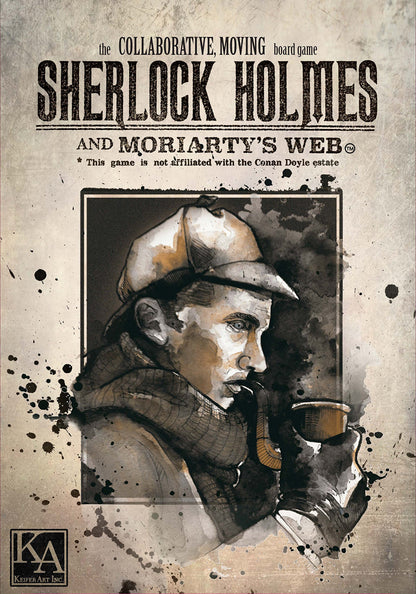 Keifer Art Sherlock Holmes and Moriarty's Web