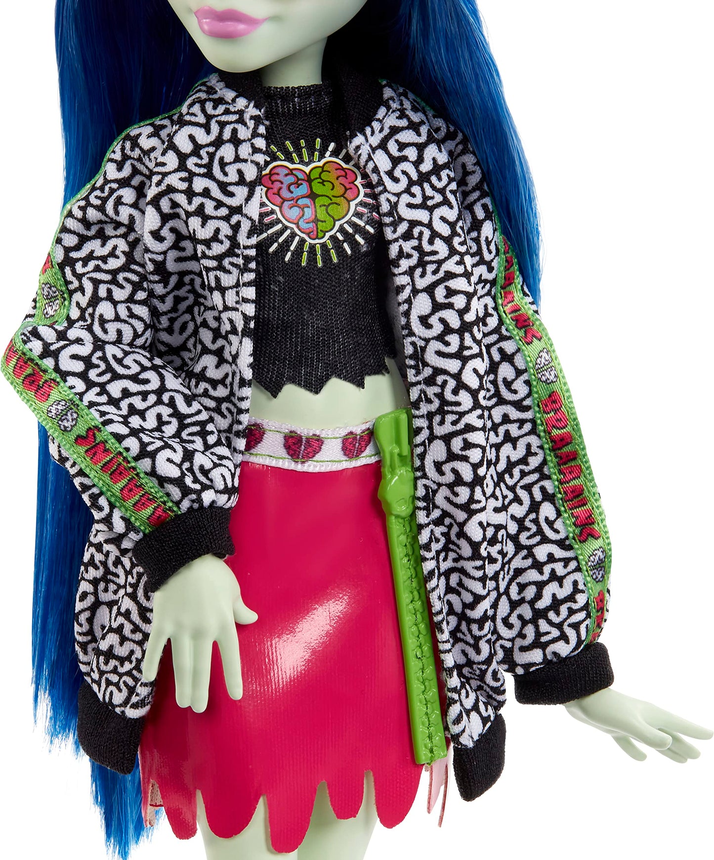 Monster High Ghoulia Yelps Posable Doll (10.3 in) with Blue Hair, Pet and Accessories