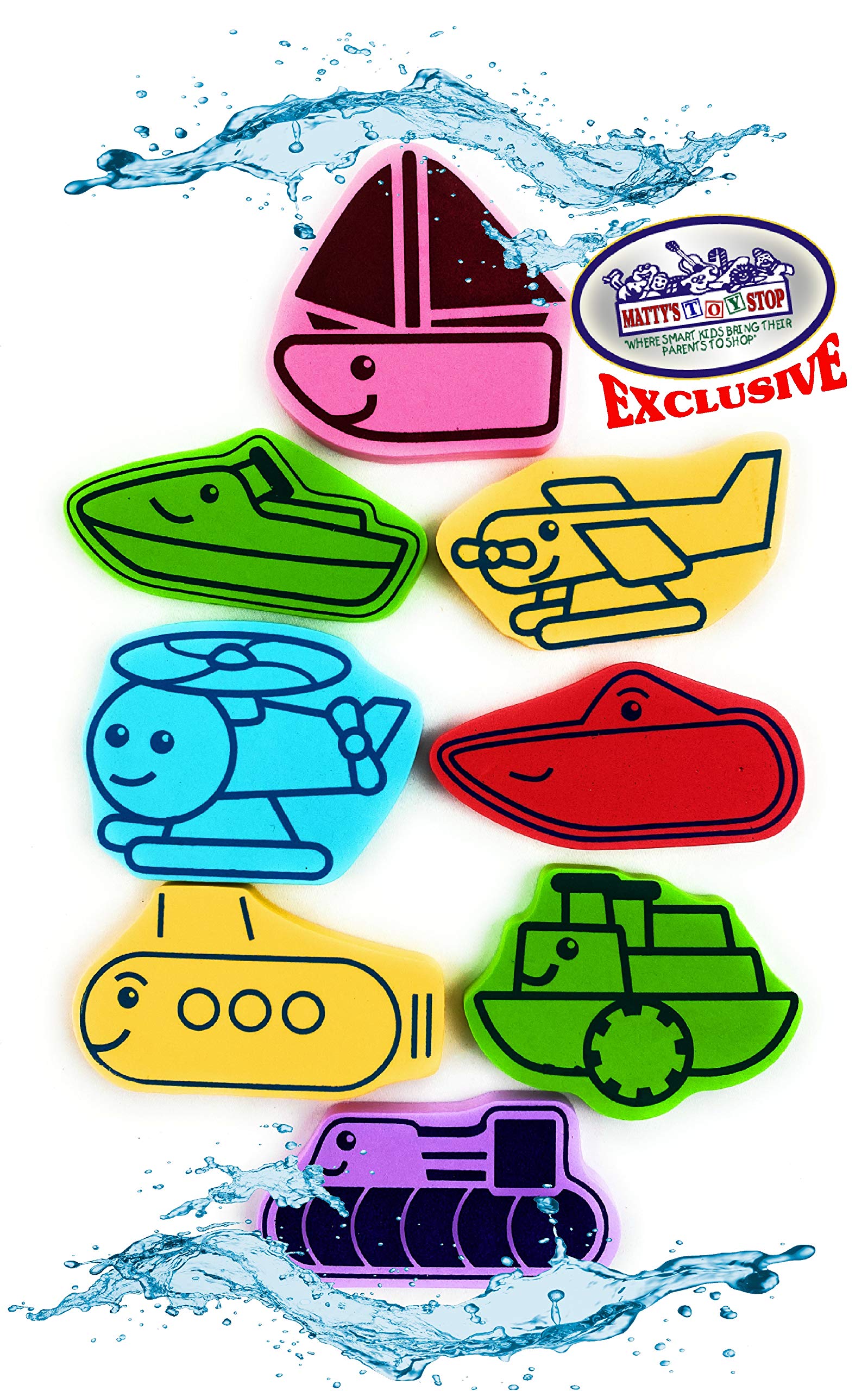 M?tty's Toy Stop 119pcs Ultimate Bath Toys Set Featuring Giant Rubber Duck, Bath Stickers, Mirrors, Crayons, Sponge, Mini Animals, Medium Animals