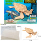 Puzzled 3D Puzzle Green Turtle Wood Craft Construction Model Kit, Fun Unique Educational DIY Wooden Toy Assemble Model Unfinished Crafting Hobby