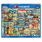 White Mountain 1000 Piece Jigsaw Puzzle Aloha State Collage, I Love Hawaii