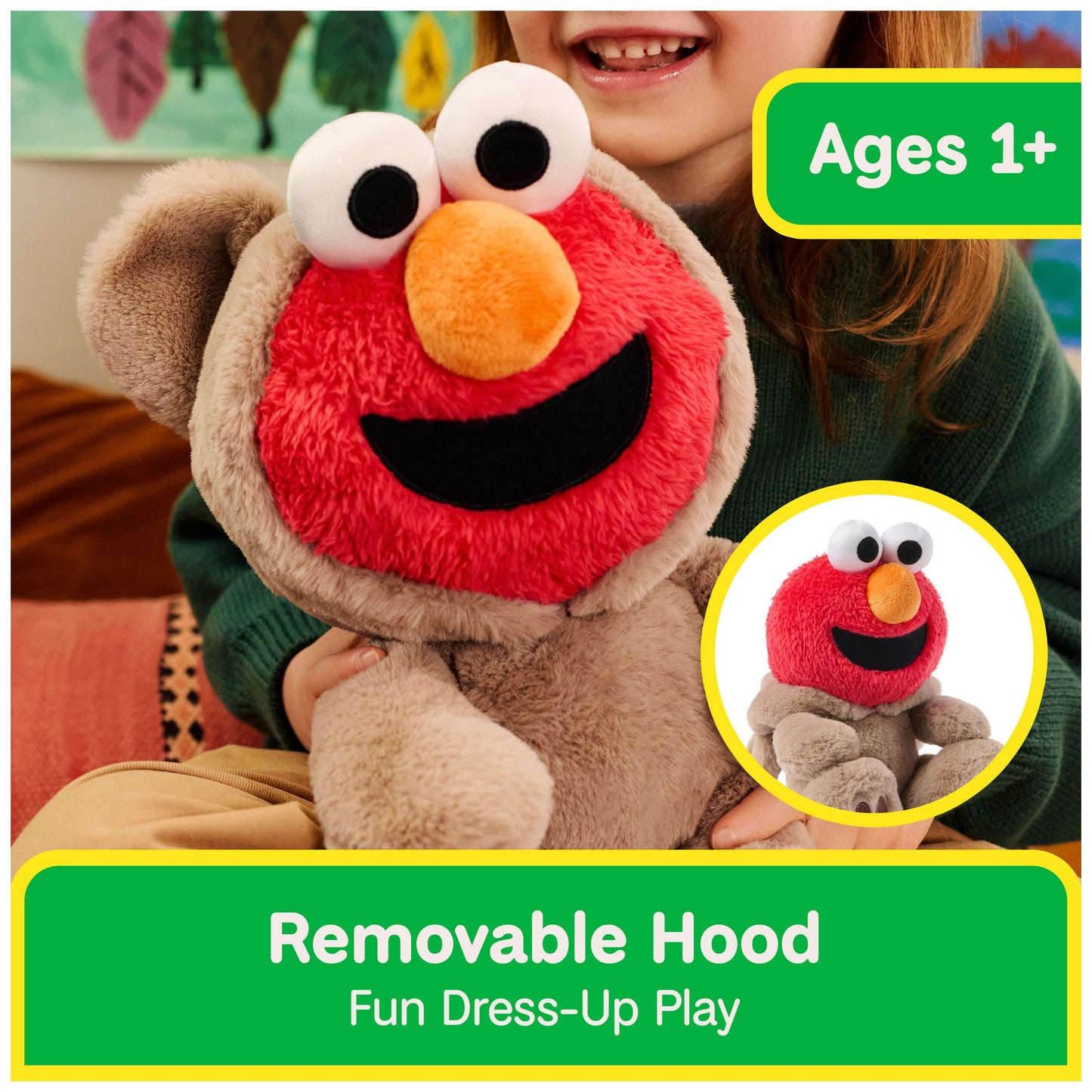 GUND Sesame Street Elmo x Kai Bear 10-Inch Buddy-Up Plush Toy Ages 1+