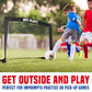Soccer Goals Soccer Net, Pop-up Football Goals, Portable 4'x3'ft, Kids Youth & Teens Backyard Games, Practice & Training