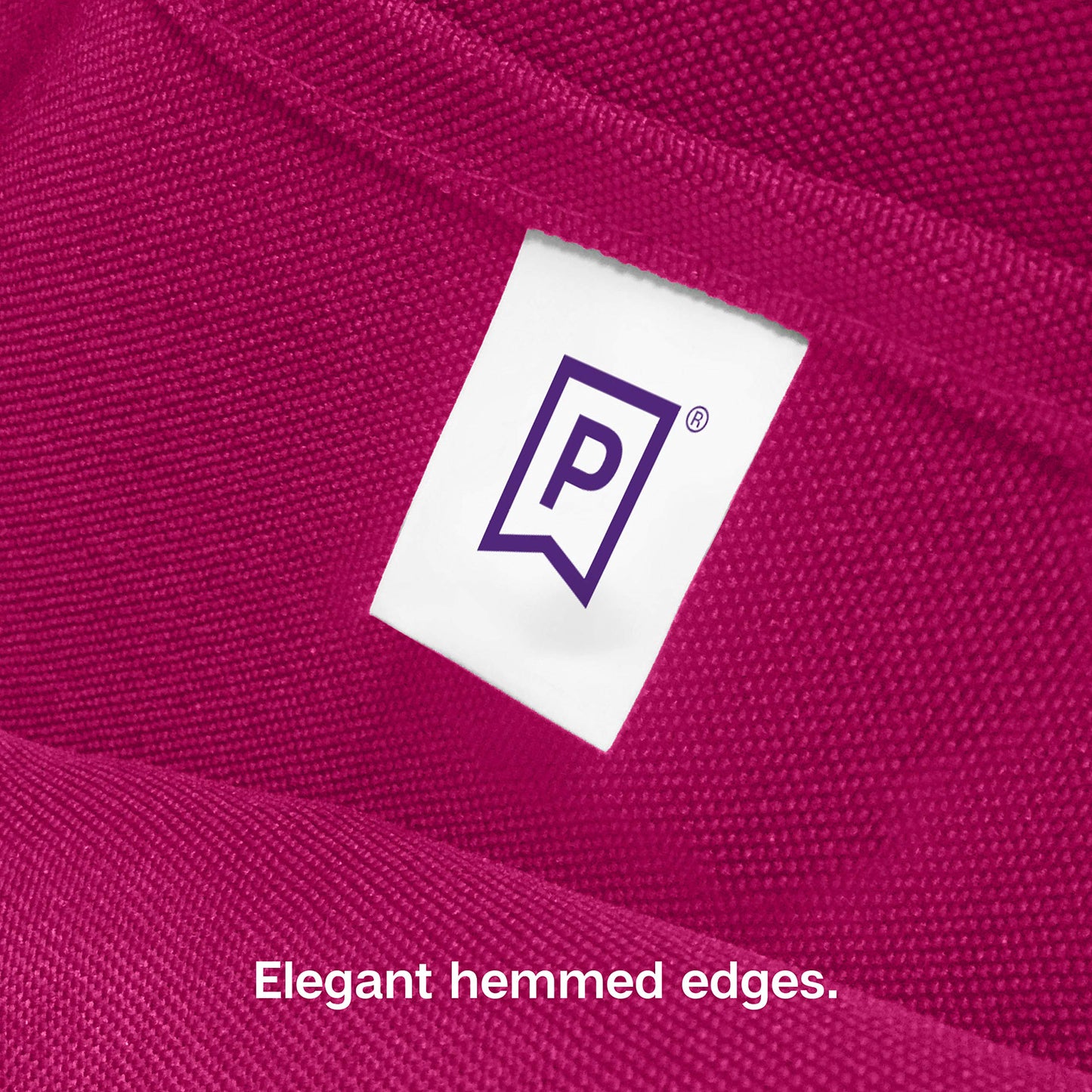 Gee Di Moda Square Tablecloth - 52 x 52 Inch Fuchsia Table Cloth for Small Square or Round Tables - Heavy Duty Washable Fabric - for Buffet Table