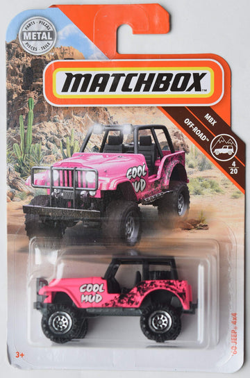 Matchbox Off Road Series Pink '60 Jeep 4X4 4/20