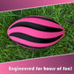 Blu Jay LMC Products Spiral Foam Football - 9 Inch Small, Soft Foam Football for Kids - Adult & Toddler Ball Youth (Pink & Black)
