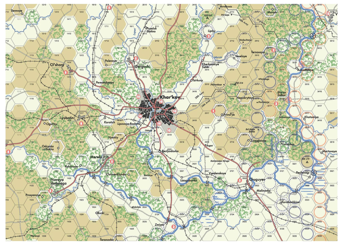 Compass Games Spring Prelude: Second Battle of Kharkov 1942, Board Game for Adults 18+