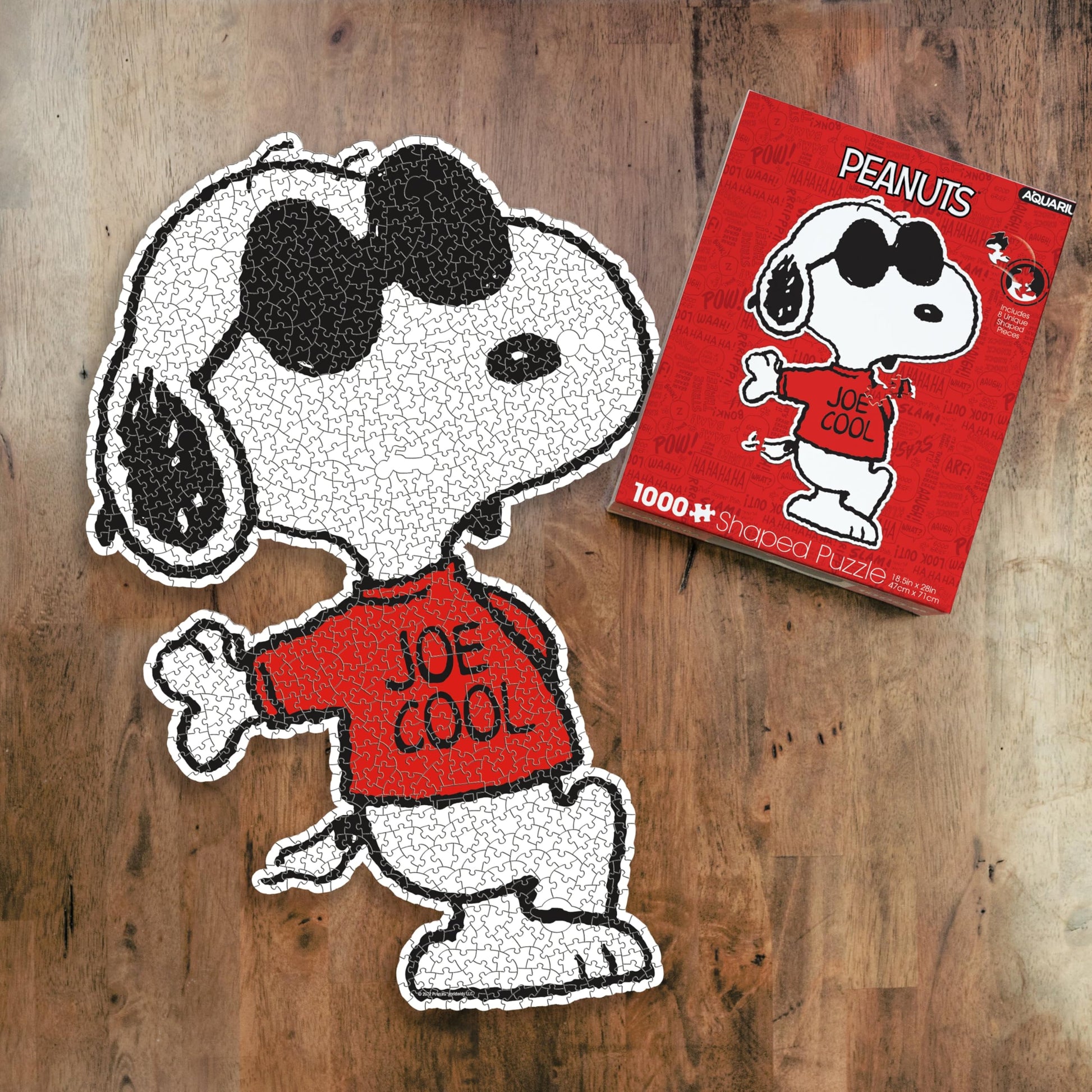 AQUARIUS Peanuts Snoopy Joe Cool Uniquely Shaped 1000 Piece Jigsaw Puzzle