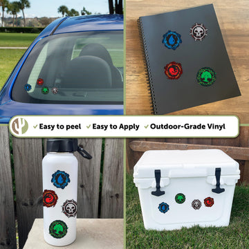 Desert Cactus Magic: The Gathering Deck Sticker Vinyl Decal Laptop Water Bottle Car Scrapbook Sheet Decorations Birthday Favor Party Supplies (Classic
