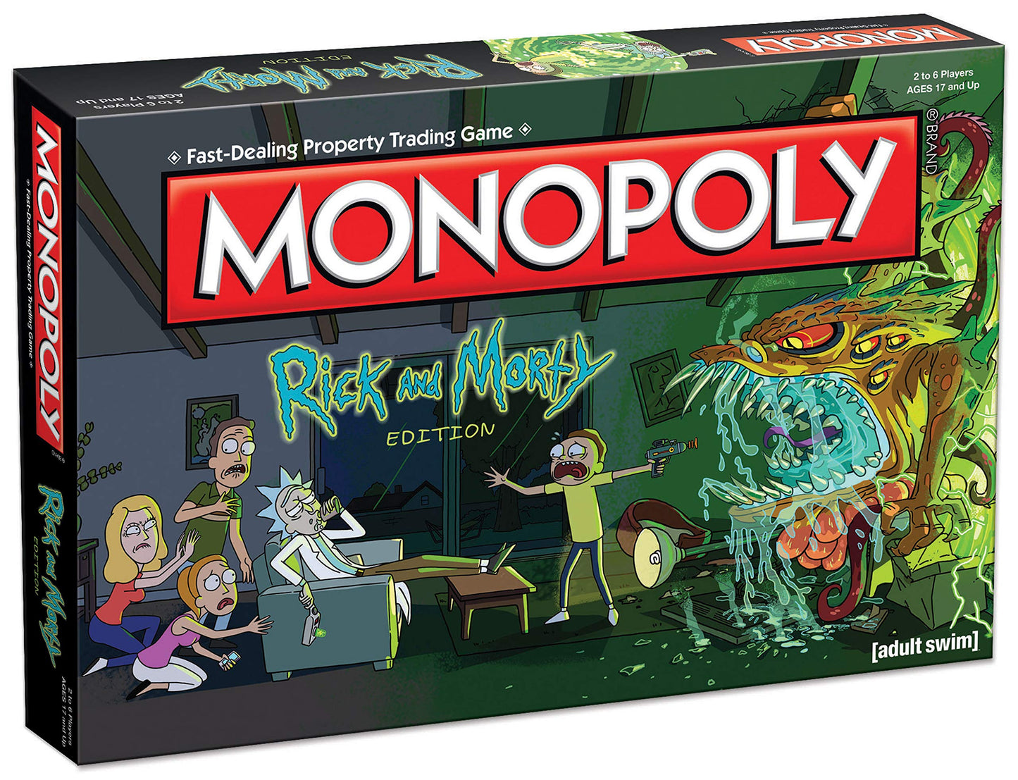 Monopoly Rick & Morty Board Game | Collectible Monopoly Game Based On Adult Swim Series Rick & Morty | Officially Licensed Rick & Morty Board Game