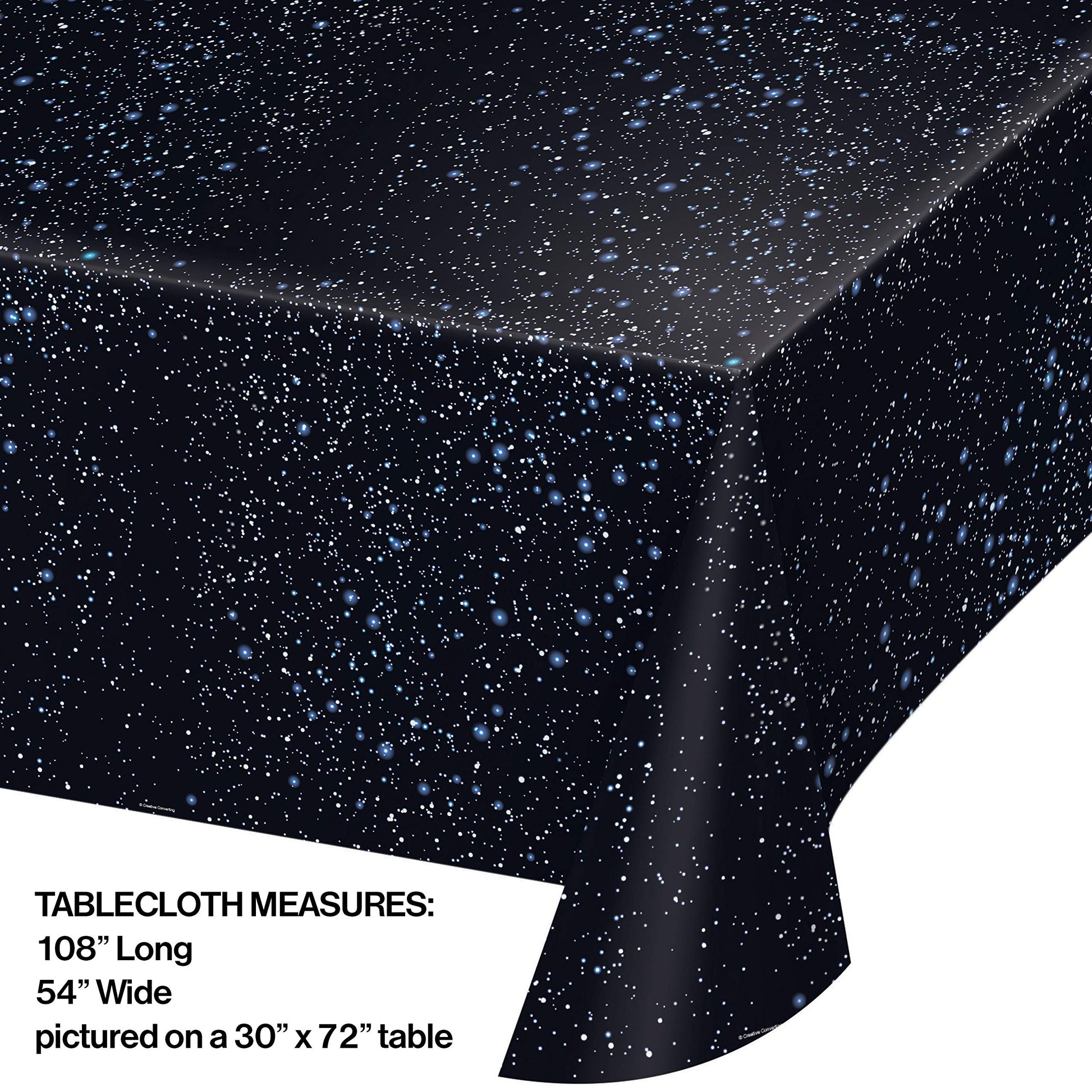Creative Converting 725533 Plastic Tablecover, 54" x 108", Multicolor