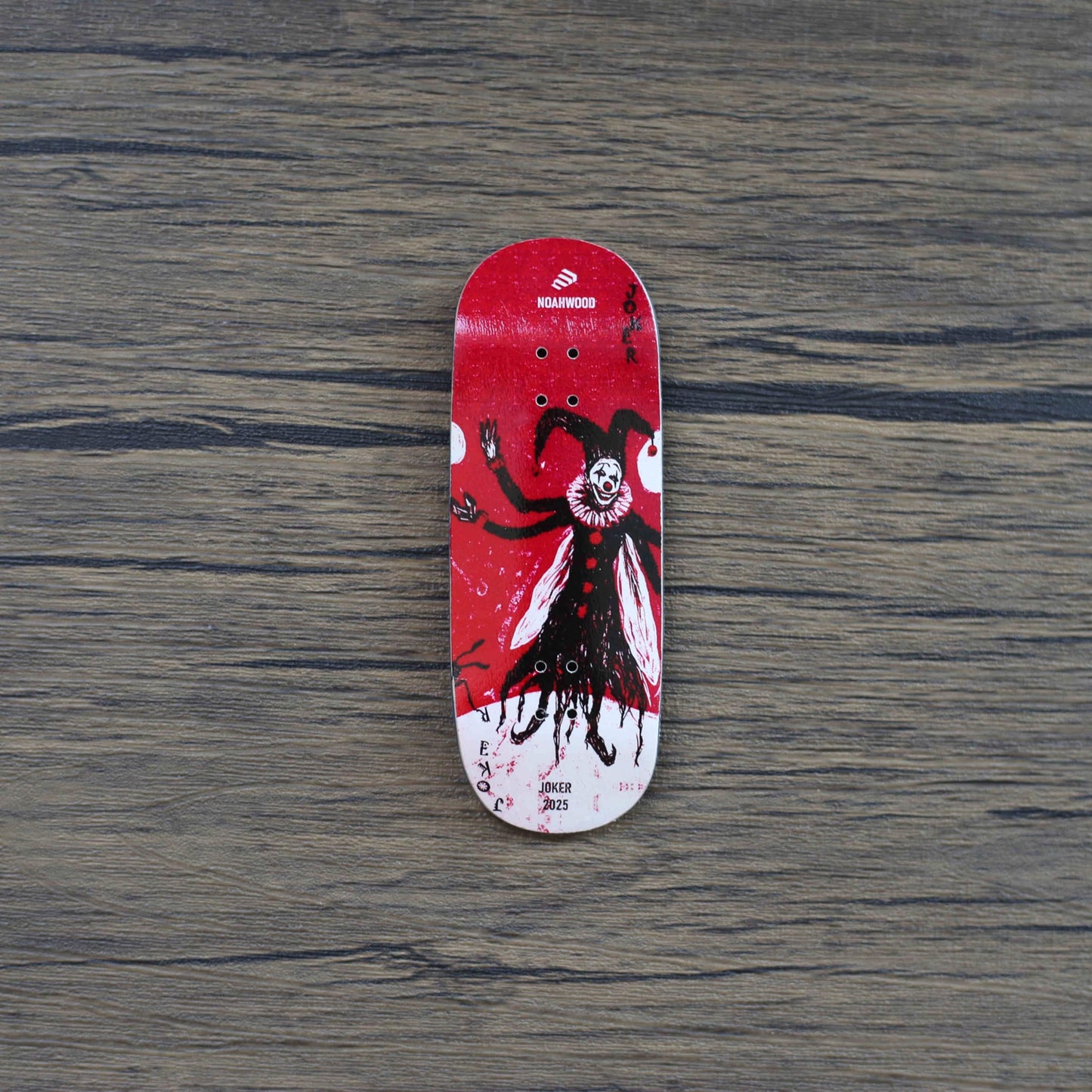 2025 Noahwood 15s PRO Fingerboard Complete (5-Layer Colour Maple Wooden Pro Concave 35 x 98mm Handmade Deck + 34mm Prince 3G Silver Truck + Crown