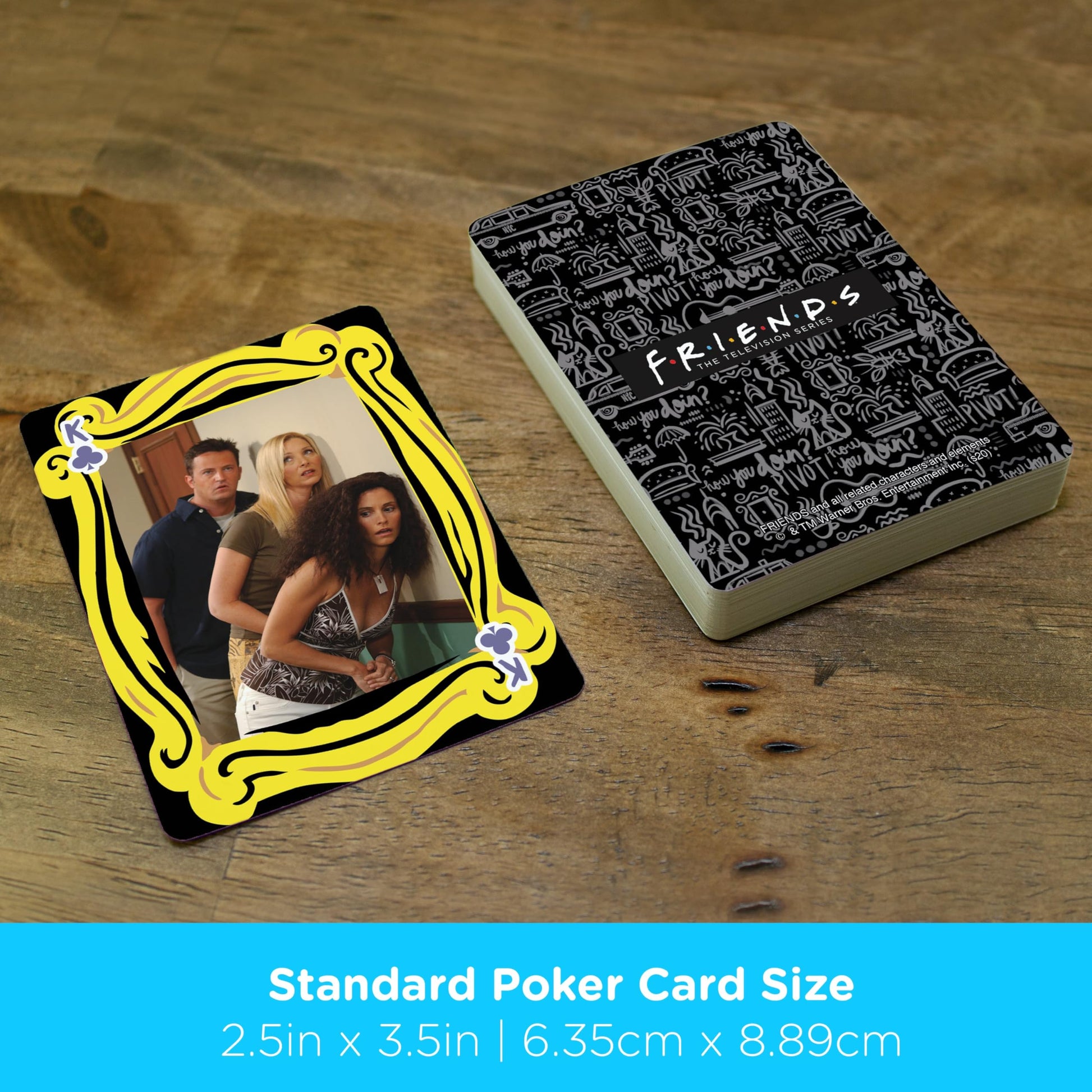AQUARIUS Friends Cast Playing Cards - Themed Deck for Card Games - Officially Licensed Friends TV Show Collectibles, Orange