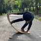 NUTTY TOYS Montessori Wooden Wobble Board for Kids & Adults - 35" 100% Natural Wood Balance Board Toddler Balancing Toy Unique Boy & Girl Open Ended