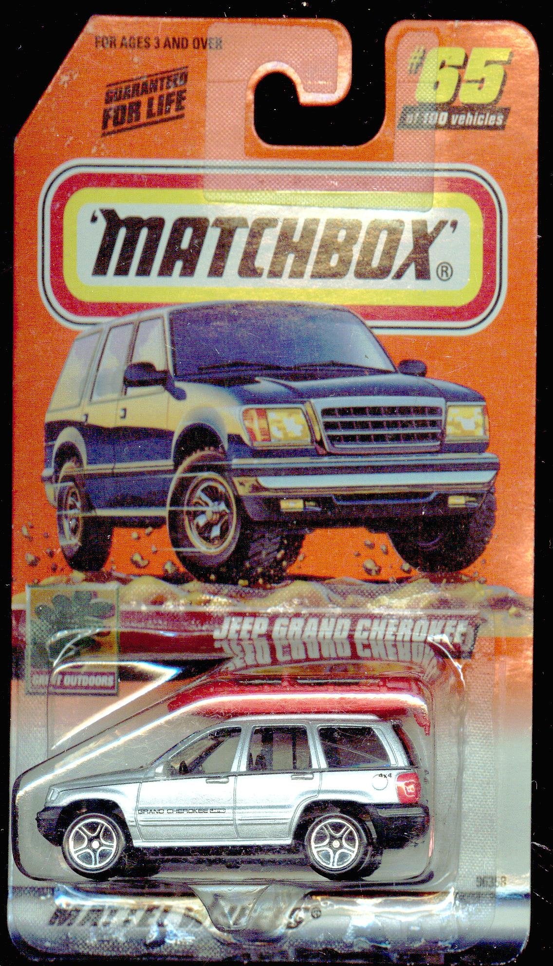 Matchbox 2000-65/100 Great Outdoors Jeep Grand Cherokee 1:64 Scale