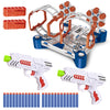 JOYIN T-Interstellar Shooting Game Target Set of Shooting Pop Out Targets with 2 Rotating Barrier, Include 2 Foam Darts Toy Guns and Convenient Clips