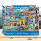 Re-marks Letters Home Stamp Collage Puzzle, 500-Piece Jigsaw Puzzle for All Ages