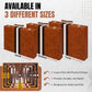 Premium Backgammon 18 Inches Large Brown - Backgammon Sets for Adults and Kids - Leatherette Back Gammon Board Game Set - Travel Backgammon Set Board