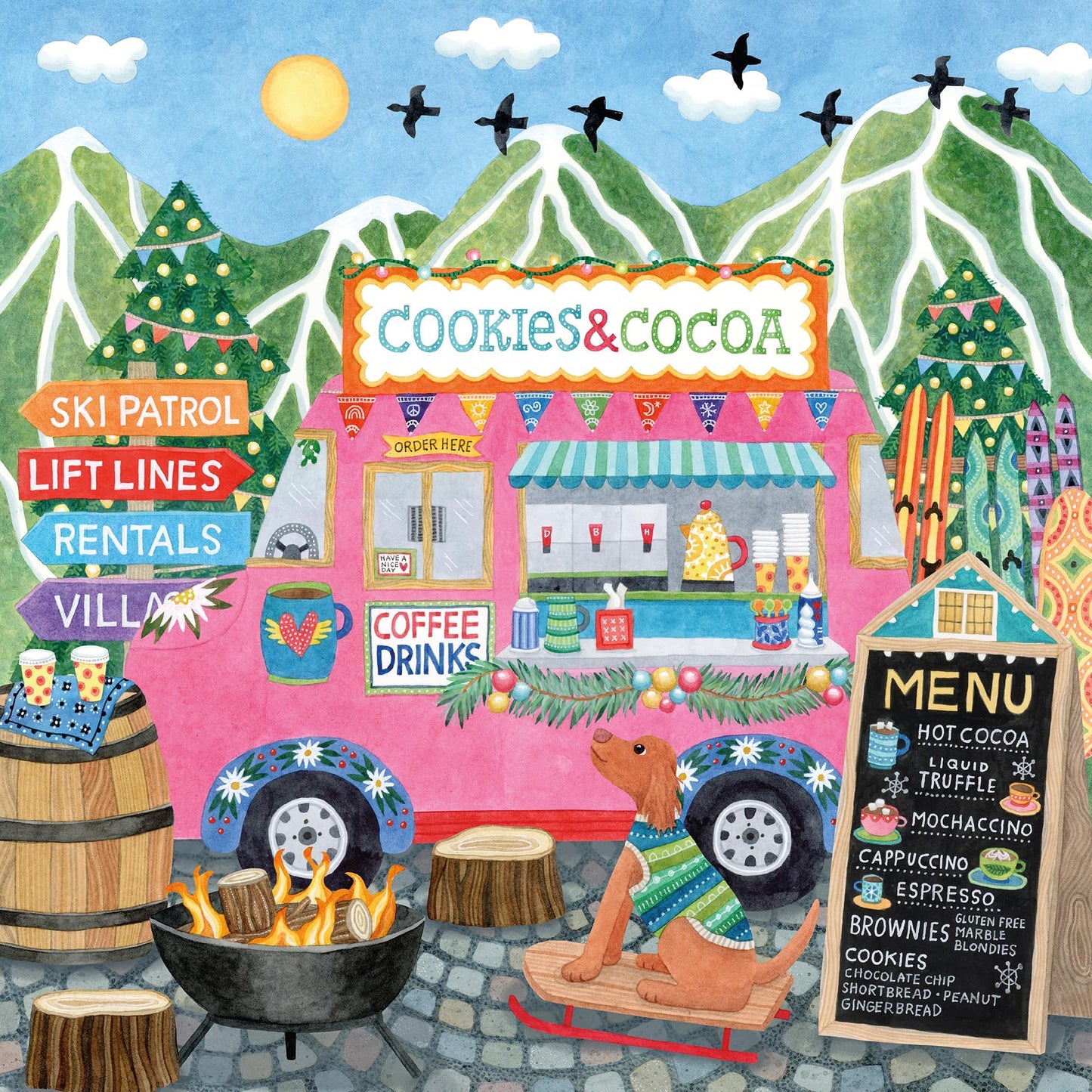 Ceaco - Festive Food Truck II - 500 Piece Jigsaw Puzzle for Adults