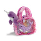 Aurora® Fashionable Fancy Pals™ Narwhal Stuffed Animal - Plush with Stylish Purse for Dress Up Fun - Perfect for Kids 3+ Years, Costumes,