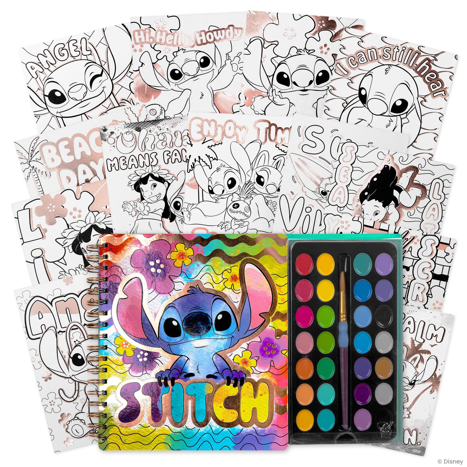 Fashion Angels Disney Stitch Watercolor Poster Set