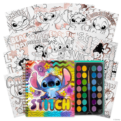 Fashion Angels Disney Stitch Watercolor Poster Set