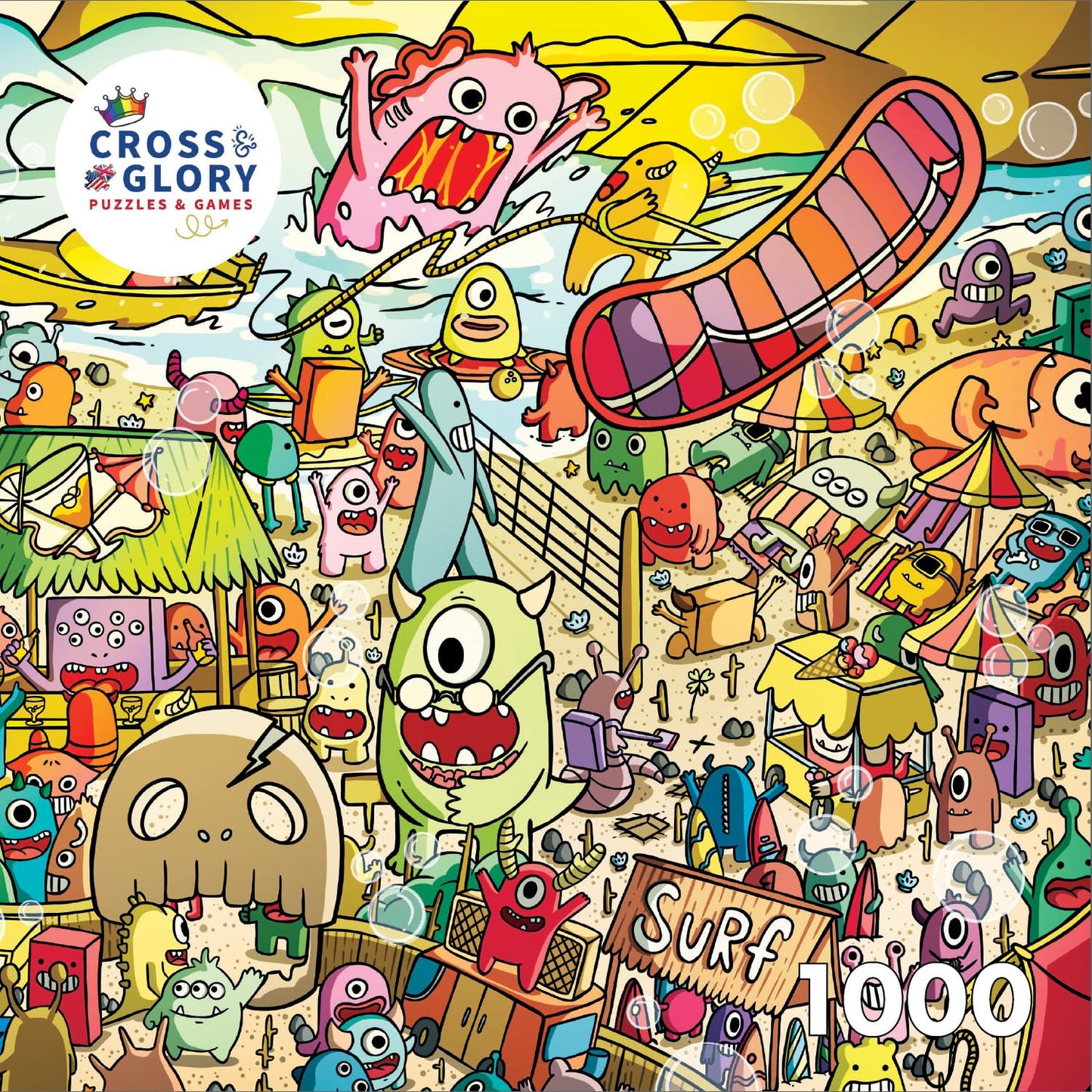 Cross & Glory | Jigsaw Puzzles for Adults | Surf 'n' Scream Beach Party
