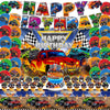 52Pcs Monster Truck Birthday Decorations, Party Supplies for Monster Truck