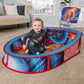 Large Basketball Sport Pop Up Ball Tent with Basketball Hoop and 20 Soft Balls for Toddler Kids, Folds for Easy Storage