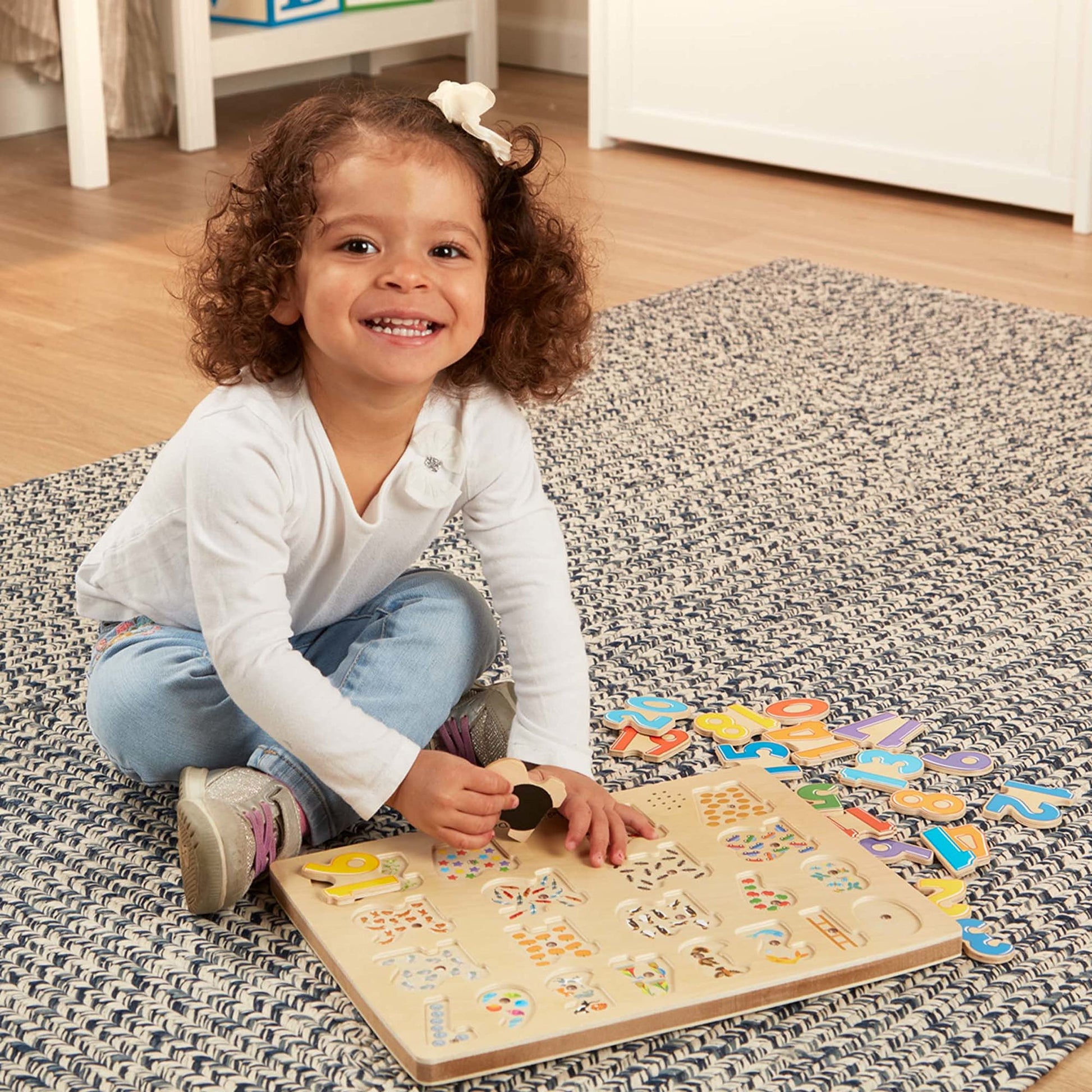Melissa & Doug Numbers Sound Puzzle - Wooden Puzzle with Sound Effects (21 pcs)
