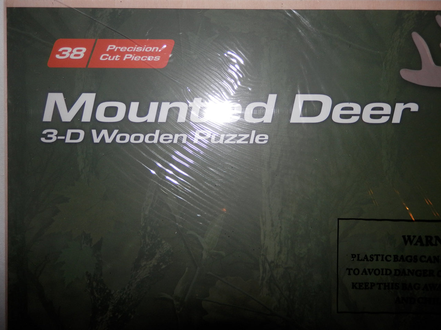 Mounted Deer 3-D Wooden Puzzle 38 Precision cut pieces by reward