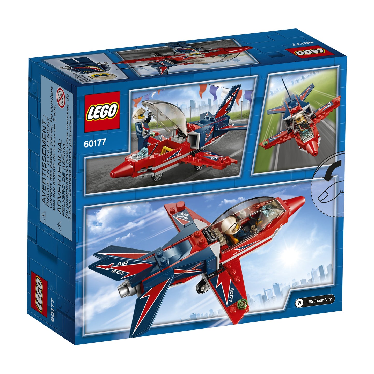 LEGO City Airshow Jet 60177 Building Kit (87 Piece)
