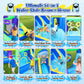 Leistooyfan 10-in-1 Shark Inflatable Bounce House for Kids with 450W Blower