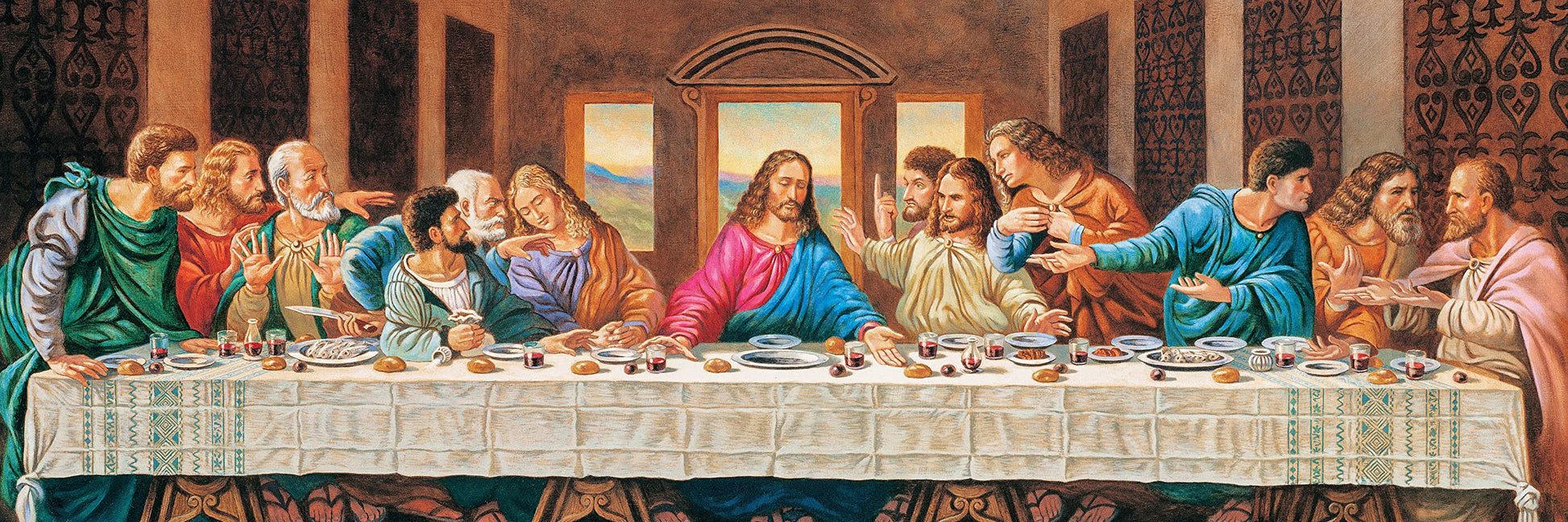 MasterPieces 1000 Piece Jigsaw Puzzle for Adults, Family, Or Youth - The Last Supper - 13"x39"